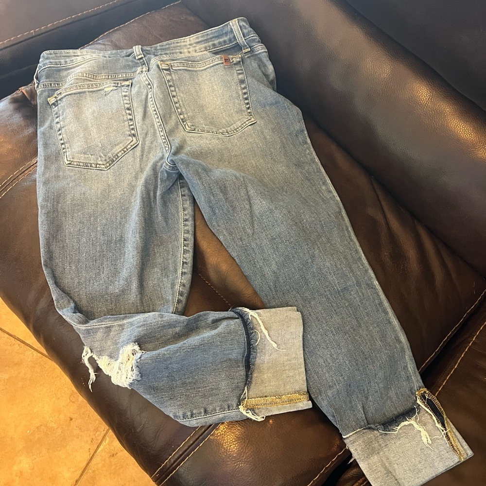 Light denim joes cropped jeans